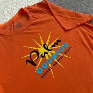 NWOT Orange Palm Springs Graphic T-Shirt